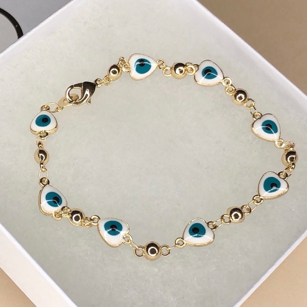Purity evil eye bracelet